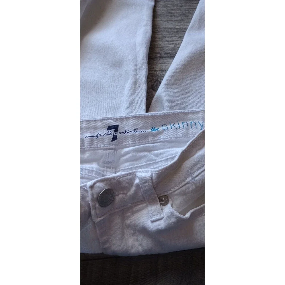7 For All Mankind Girls 12 White 'The Skinny